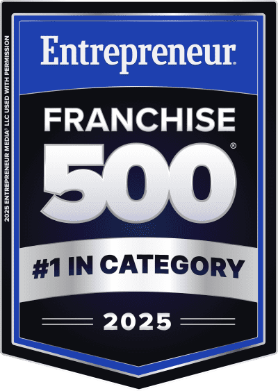Entrepreneur's # 1 ranked franchise in category badge 2025